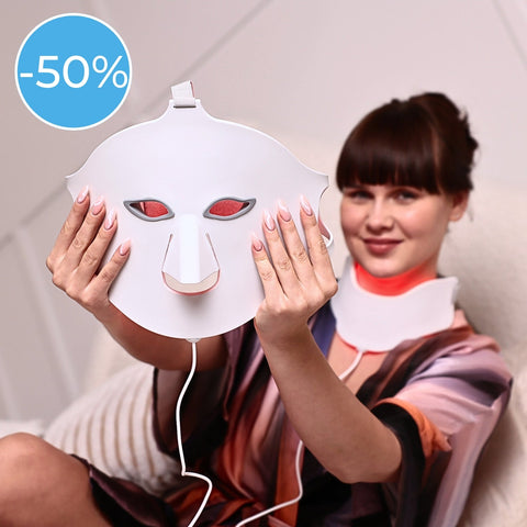 Glowskin Pro® - LED ansigts- og halsmaske