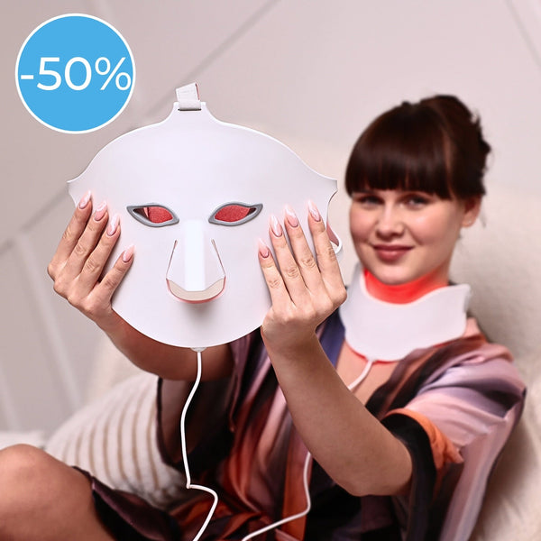 Glowskin Pro® - LED ansigts- og halsmaske